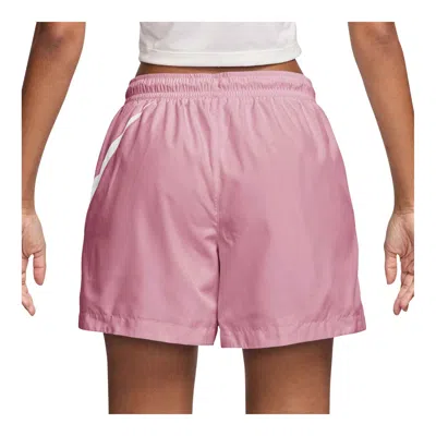 Nike Sportswear Classic Women's Mid-rise 5 Woven Logo Shorts In Pink