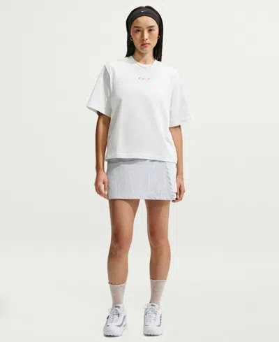 Nike Sportswear Classic Women's Short-sleeve Loose T-shirt In Summit White
