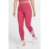 Nike Womens  Nsw Classic Graphic Hr Futura Tights In Aster Pink/white