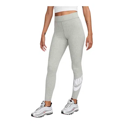 NIKE SPORTSWEAR CLASSICS WOMEN'S HIGH-WAISTED GRAPHIC GREY LEGGINGS