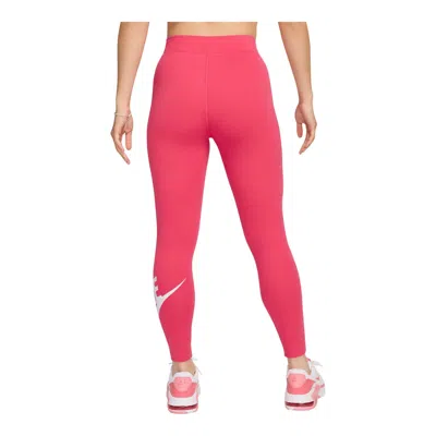 Nike Sportswear Classics Women's High-waisted Graphic Leggings In Pink