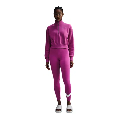 Nike Sportswear Classics Women's High-waisted Graphic Leggings In Pink