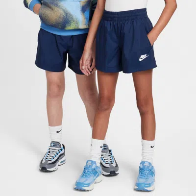 Nike Sportswear Club Big Kids' 4.5" Woven Shorts In Blue