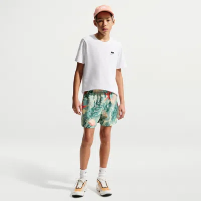Nike Sportswear Club Big Kids' 4.5" Woven Shorts In Green
