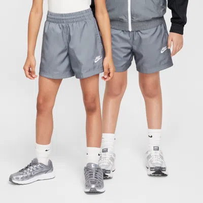 Nike Sportswear Club Big Kids' 4.5" Woven Shorts In Grey