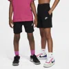 Nike Sportswear Club Big Kids' 6" Knit Shorts In Black