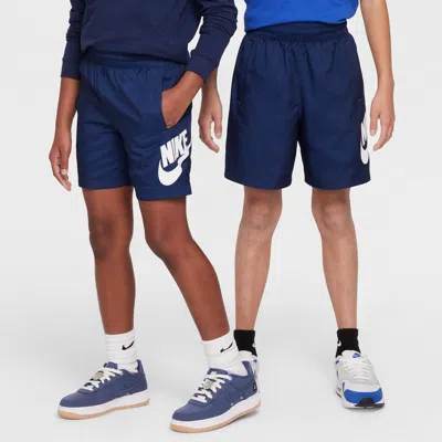 Nike Sportswear Club Big Kids' 6" Woven Shorts In Blue