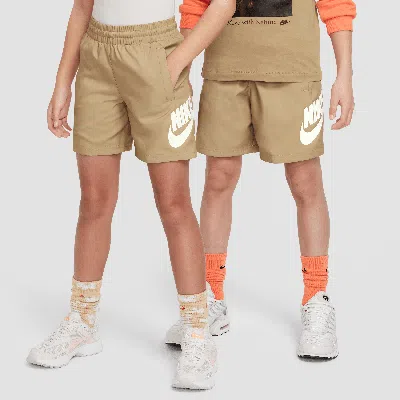Nike Sportswear Club Big Kids' 6" Woven Shorts In Brown
