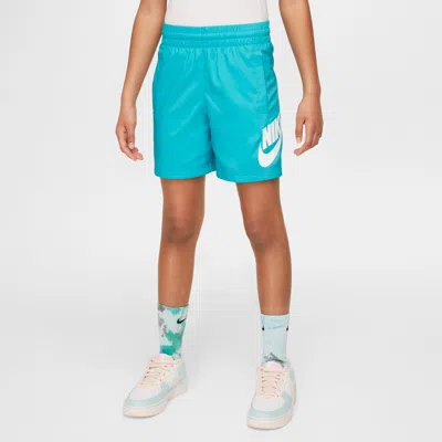 Nike Sportswear Club Big Kids' 6" Woven Shorts In Green