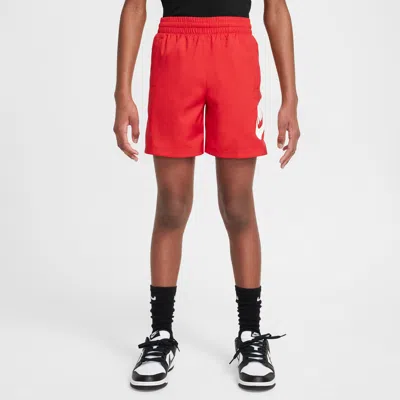 Nike Sportswear Club Big Kids' 6" Woven Shorts In Red