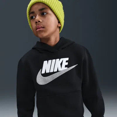 Nike Sportswear Club Big Kids' Fleece Hoodie In Black