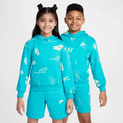 Nike Sportswear Club Big Kids' French Terry Hoodie In Green