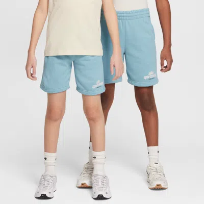 Nike Sportswear Club Big Kids' French Terry Shorts In Blue