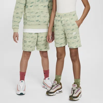 Nike Sportswear Club Big Kids' French Terry Shorts In Green