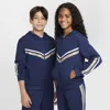Nike Sportswear Club Big Kids' Full-zip Knit Hoodie In Blue