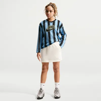 Nike Sportswear Club Big Kids' (girls') French Terry Skirt In White