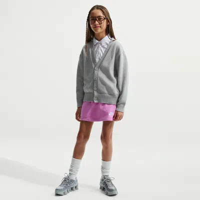 Nike Sportswear Club Big Kids' (girls') French Terry Skirt In Purple