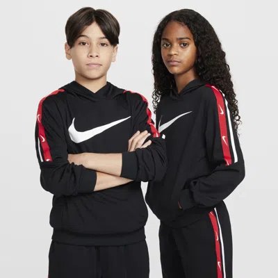 Nike Sportswear Club Big Kids' Pullover Knit Hoodie In Black
