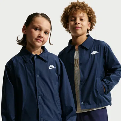 Nike Sportswear Club Big Kids' Repel Coaches' Jacket In Blue
