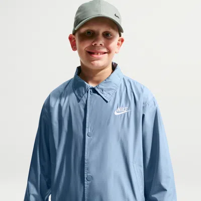 Nike Sportswear Club Big Kids' Repel Coaches' Jacket In Blue
