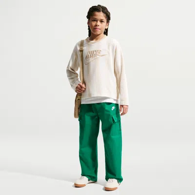 Nike Sportswear Club Big Kids' Woven Cargo Pants In Green