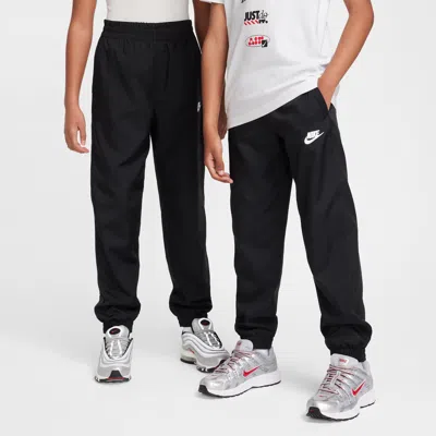 Nike Sportswear Club Big Kids' Woven Jogger Pants In Black
