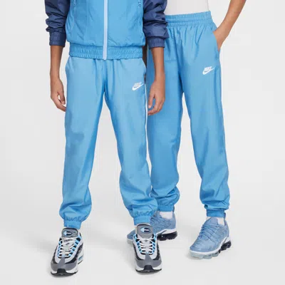 Nike Sportswear Club Big Kids' Woven Jogger Pants In Blue