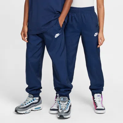 Nike Sportswear Club Big Kids' Woven Jogger Pants In Blue