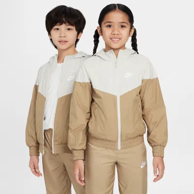 Nike Sportswear Club Big Kids' Woven Jogger Pants In Brown
