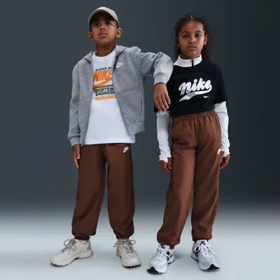 Nike Sportswear Club Big Kids' Woven Jogger Pants In Brown