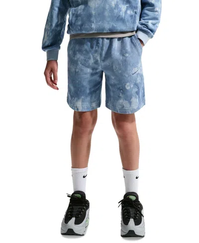 Nike Kids' Sportswear Club Boys' And Girls' 8-20 French Terry Shorts In Blue
