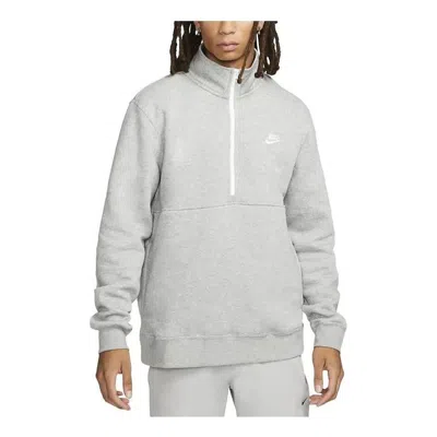 Nike Sportswear Club Brushed-back 1/2-zip Sweatshirt 'grey'