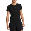 Nike One Stand Dri-fit T-shirt In Black/white