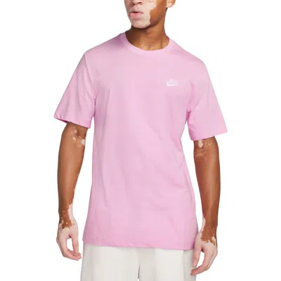 Nike Men's  Sportswear Club T-shirt In Pink