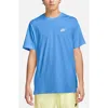 Nike Sportswear Club Crew Neck T-shirt In University Blue