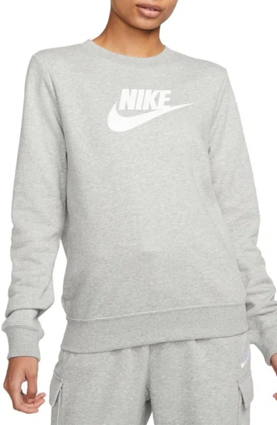 Nike Sportswear Club Fleece In 063dk Grey Heather/white