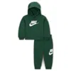 Nike Sportswear Club Fleece Baby (12-) Hoodie Set In Gray