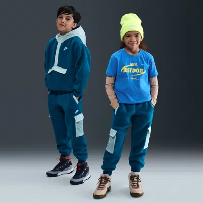 Nike Sportswear Club Fleece Big Kids' Cargo Pants In Blue