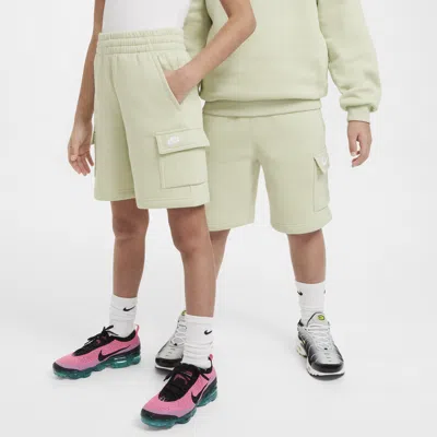 Nike Sportswear Club Fleece Big Kids' Cargo Shorts In Green