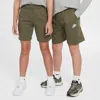 Nike Sportswear Club Fleece Big Kids' French Terry Shorts In Green