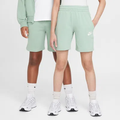 Nike Sportswear Club Fleece Big Kids' French Terry Shorts In Green