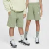 Nike Sportswear Club Fleece Big Kids' French Terry Shorts In Green