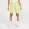 Nike Sportswear Club Fleece Big Kids' French Terry Shorts In Yellow