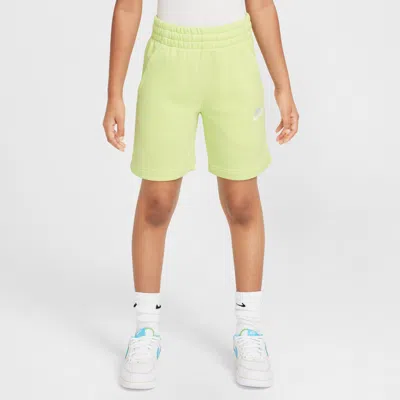 Nike Sportswear Club Fleece Big Kids' French Terry Shorts In Yellow