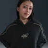 Nike Sportswear Club Fleece Big Kids' (girls') Boxy Hoodie In Black