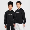 Nike Sportswear Club Fleece Big Kids' Hoodie In Black
