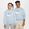 Nike Sportswear Club Fleece Big Kids' Hoodie In Blue