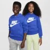 Nike Sportswear Club Fleece Big Kids' Hoodie In Blue