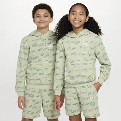 Nike Sportswear Club Fleece Big Kids' Hoodie In Green