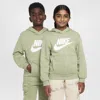 Nike Sportswear Club Fleece Big Kids' Hoodie In Green